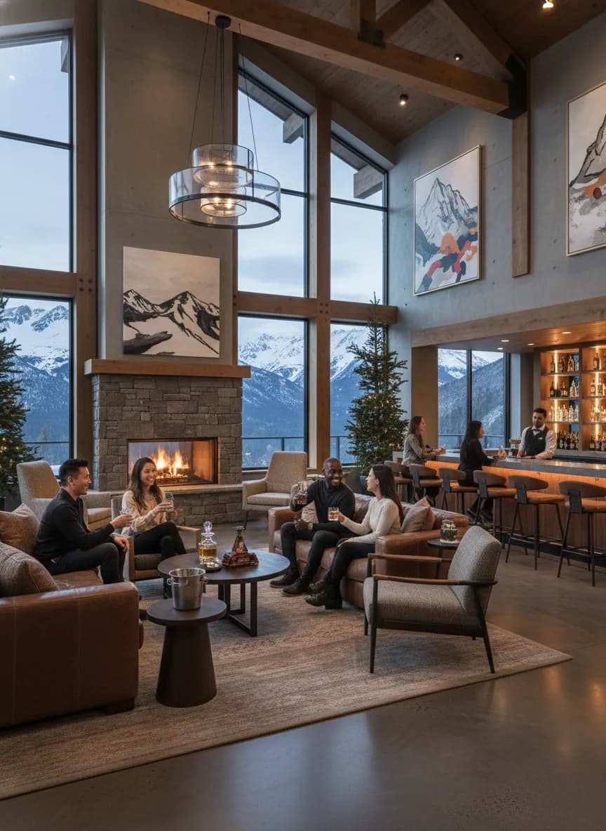 Premium lodge interior